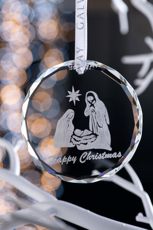 Nativity Round Ornament