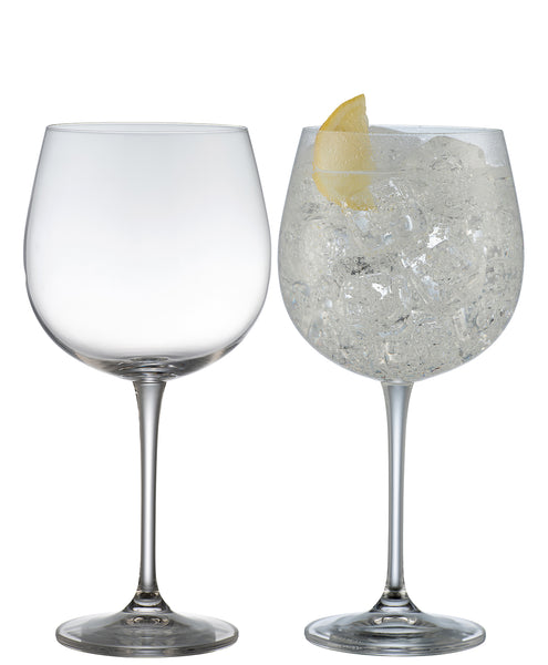 Pair of Galway Irish Crystal Gin and Tonic Glasses. Boxed 