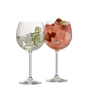 Engraved Erne Gin & Tonic Glass Pair - Galway Irish Crystal